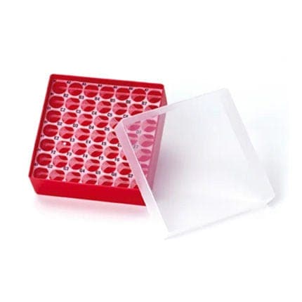 Fisherbrand™ Polypropylene Storage Boxes with Lid, Autoclavable, for 4mL Vials
